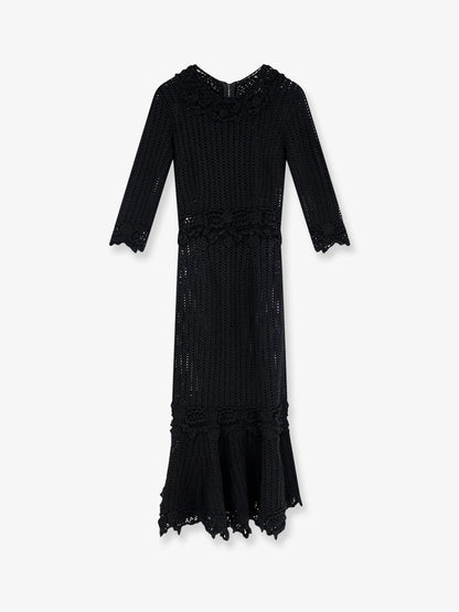 Dolce & Gabbana Crochet Fabric Long Dress