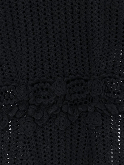 Dolce & Gabbana Crochet Fabric Long Dress