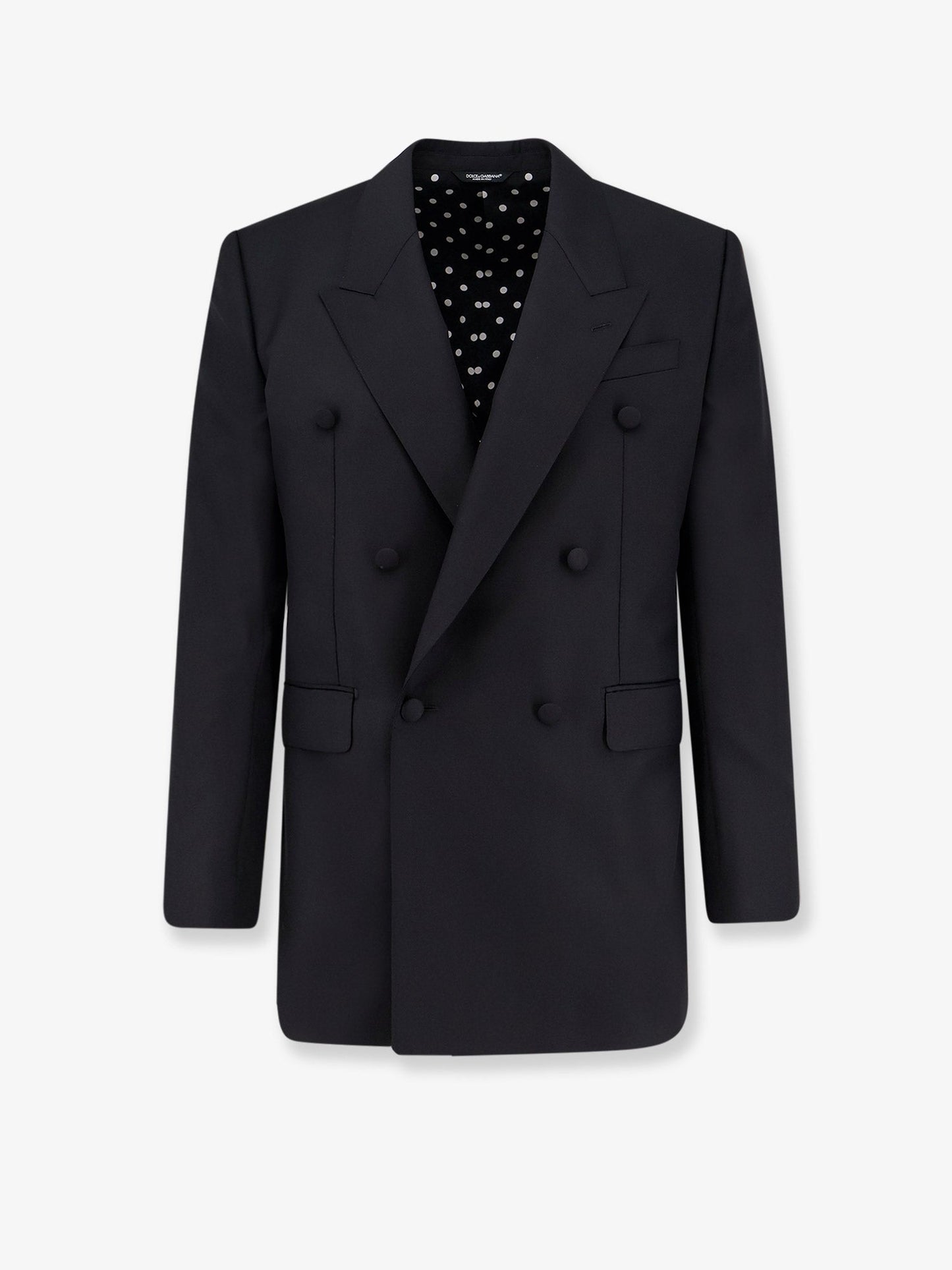 Dolce & Gabbana Double Breasted Virgin Wool Blazer