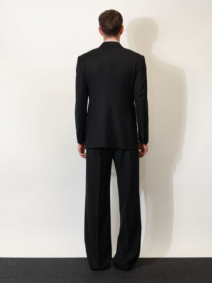 Dolce & Gabbana Double-breasted virgin wool blazer - Nero