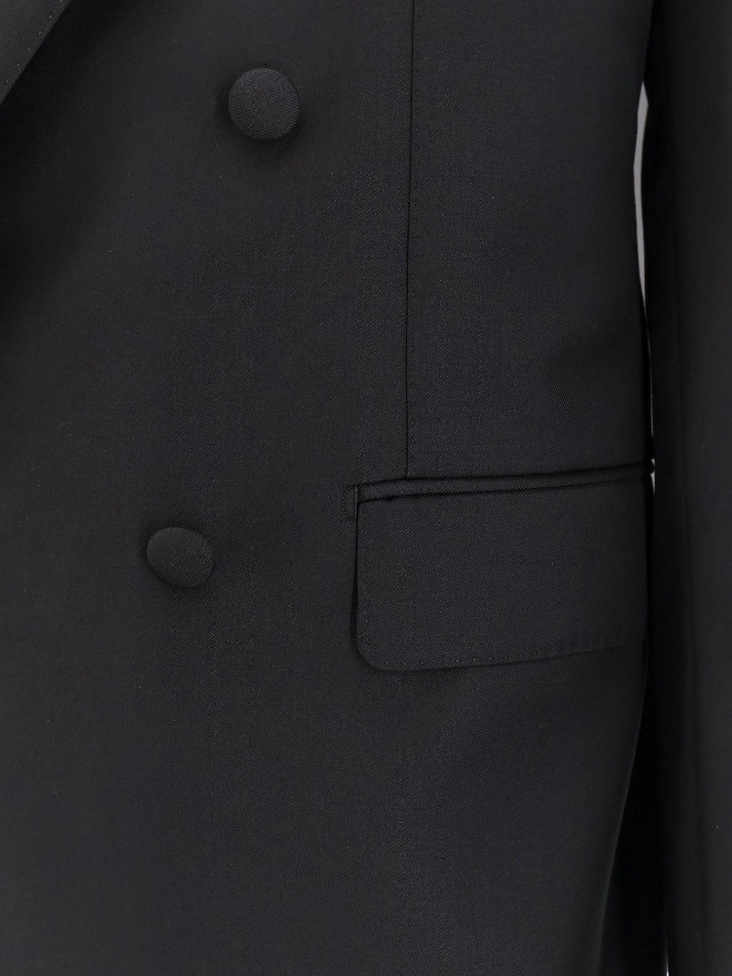 Dolce & Gabbana Double Breasted Virgin Wool Blazer