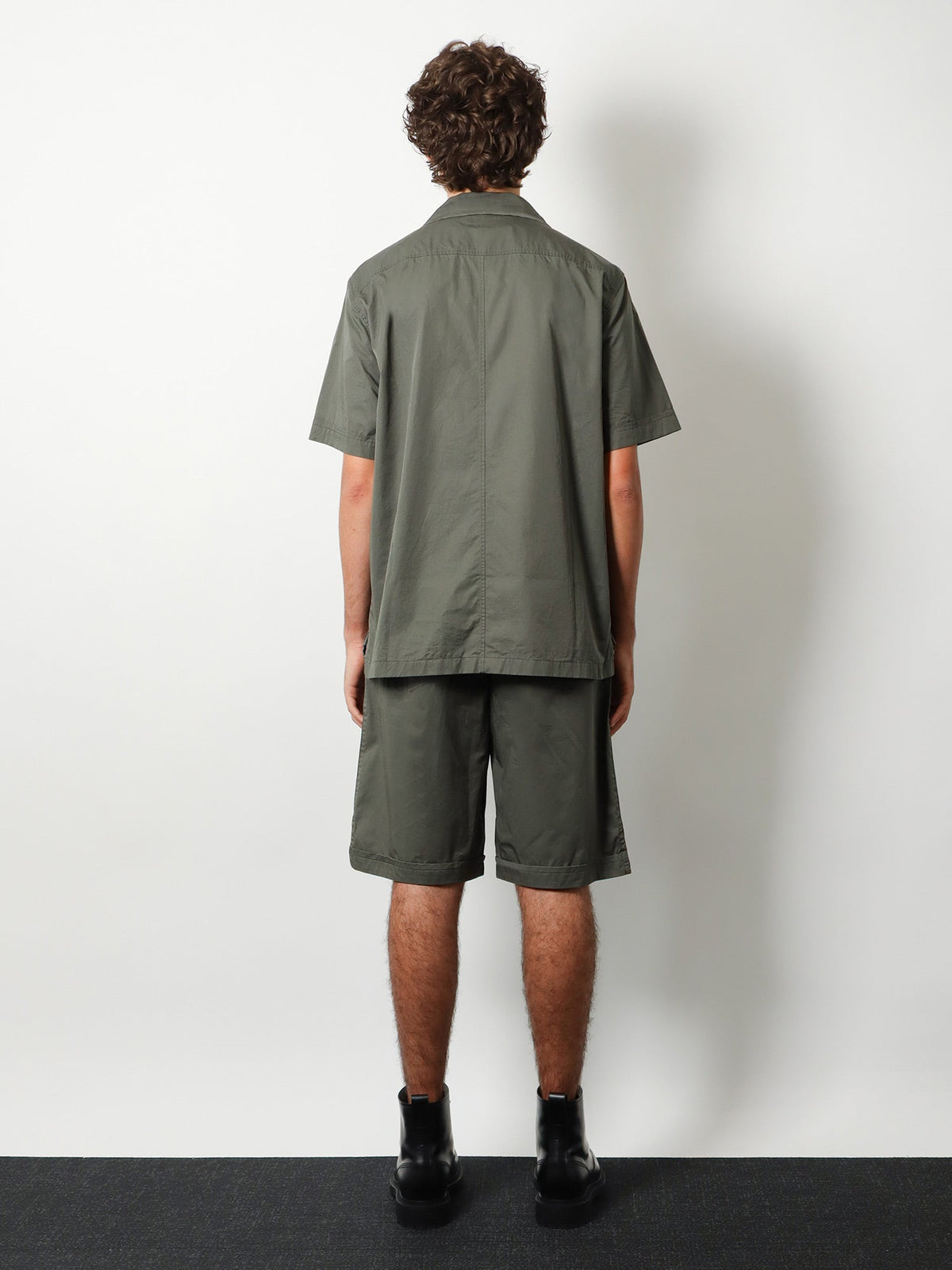 Dolce & Gabbana Cotton shirt with Logo patch - Grigio Scuro 4