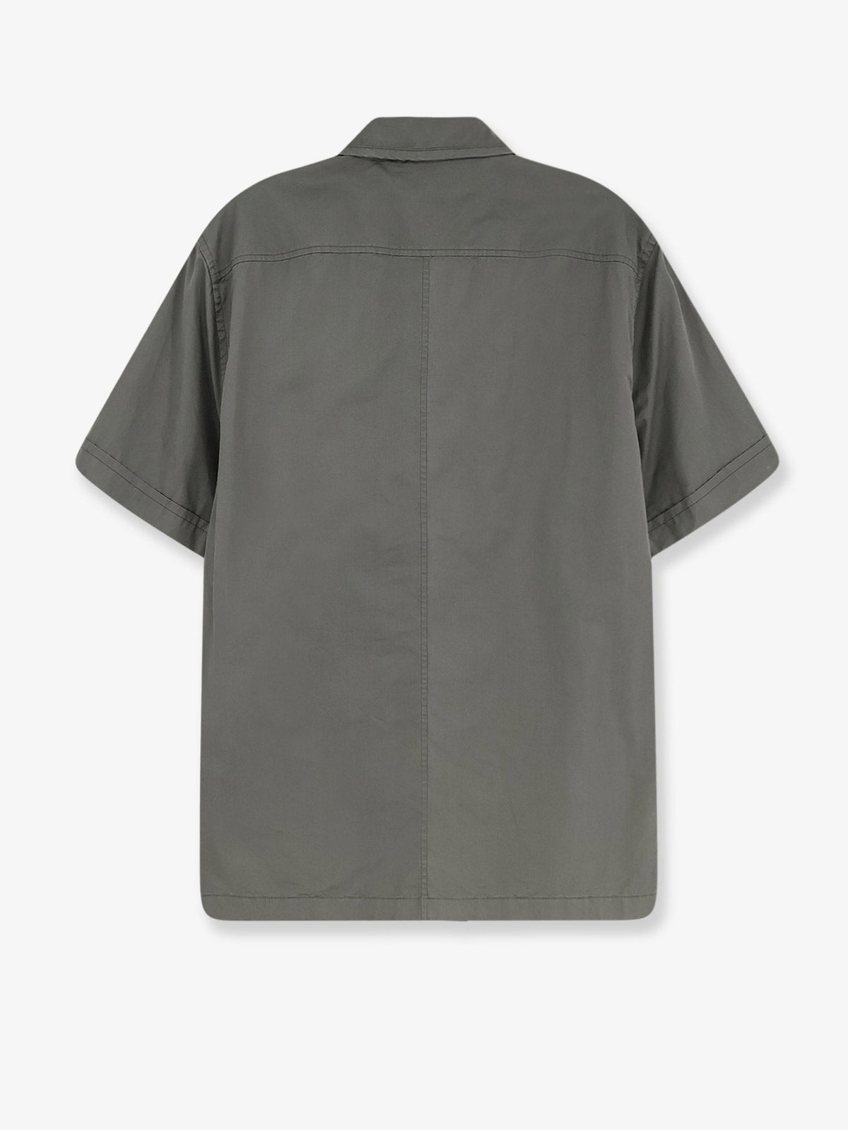 Dolce & Gabbana Cotton shirt with Logo patch - Grigio Scuro 4