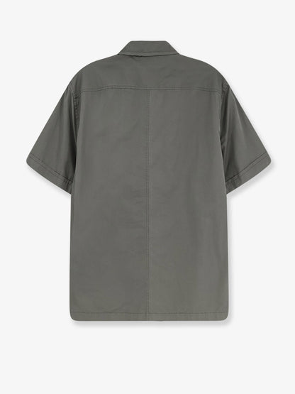 Dolce & Gabbana Cotton shirt with Logo patch - Grigio Scuro 4