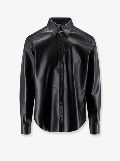 Dolce & Gabbana Leather Shirt/Jacket - Nero