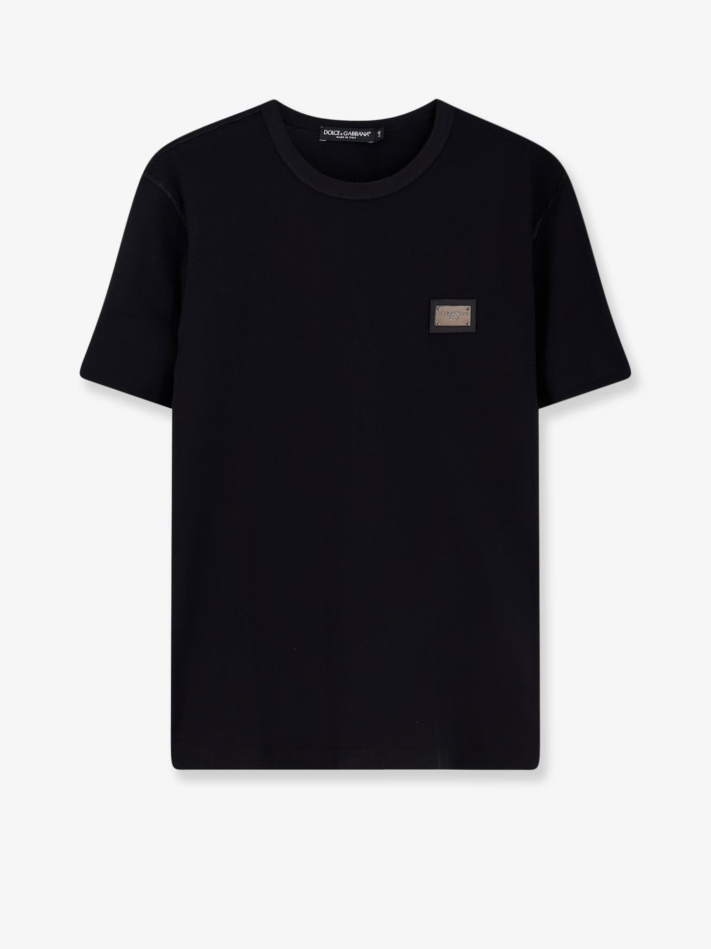 Dolce & Gabbana Cotton T Shirt With Logo Patch