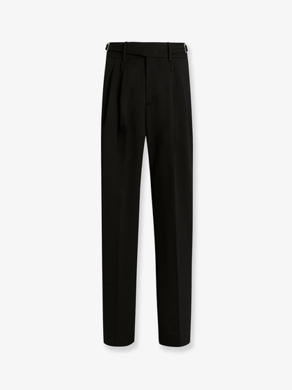 Dolce & Gabbana Virgin wool trousers with frontal pinces - Nero