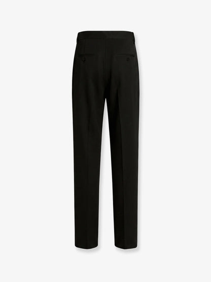 Dolce & Gabbana Virgin Wool Trousers With Frontal Pinces