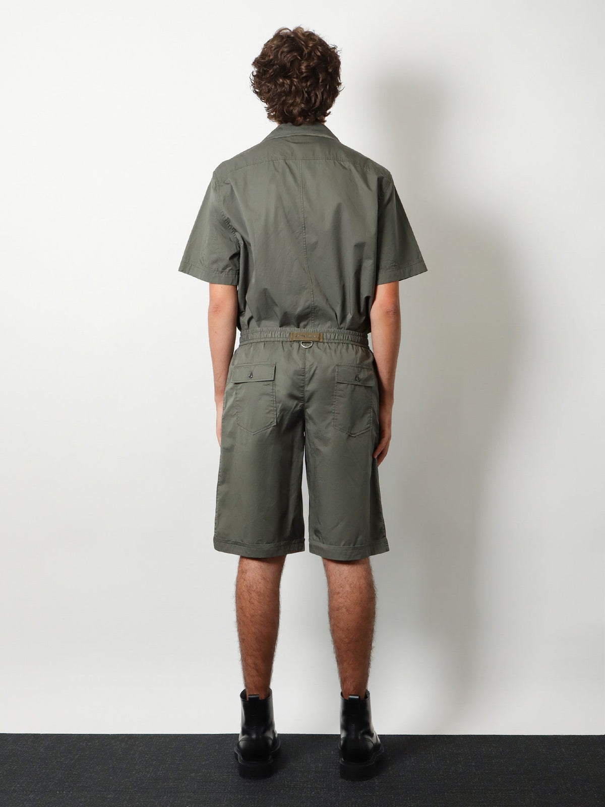 Dolce & Gabbana Cotton shorts with Logo detail - Grigio Scuro 4