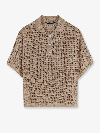 Dolce & Gabbana Perforated Linen Sweater