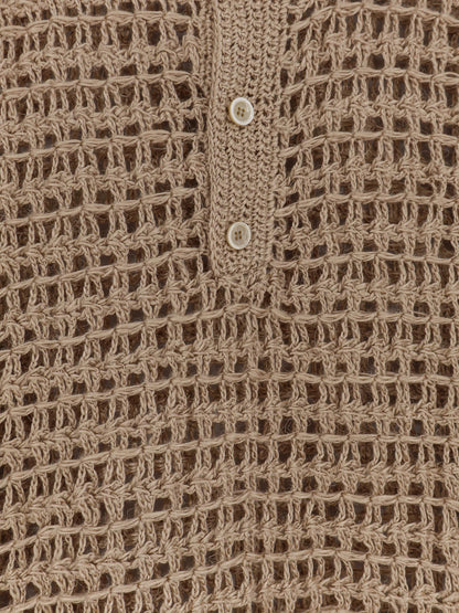 Dolce & Gabbana Perforated Linen Sweater