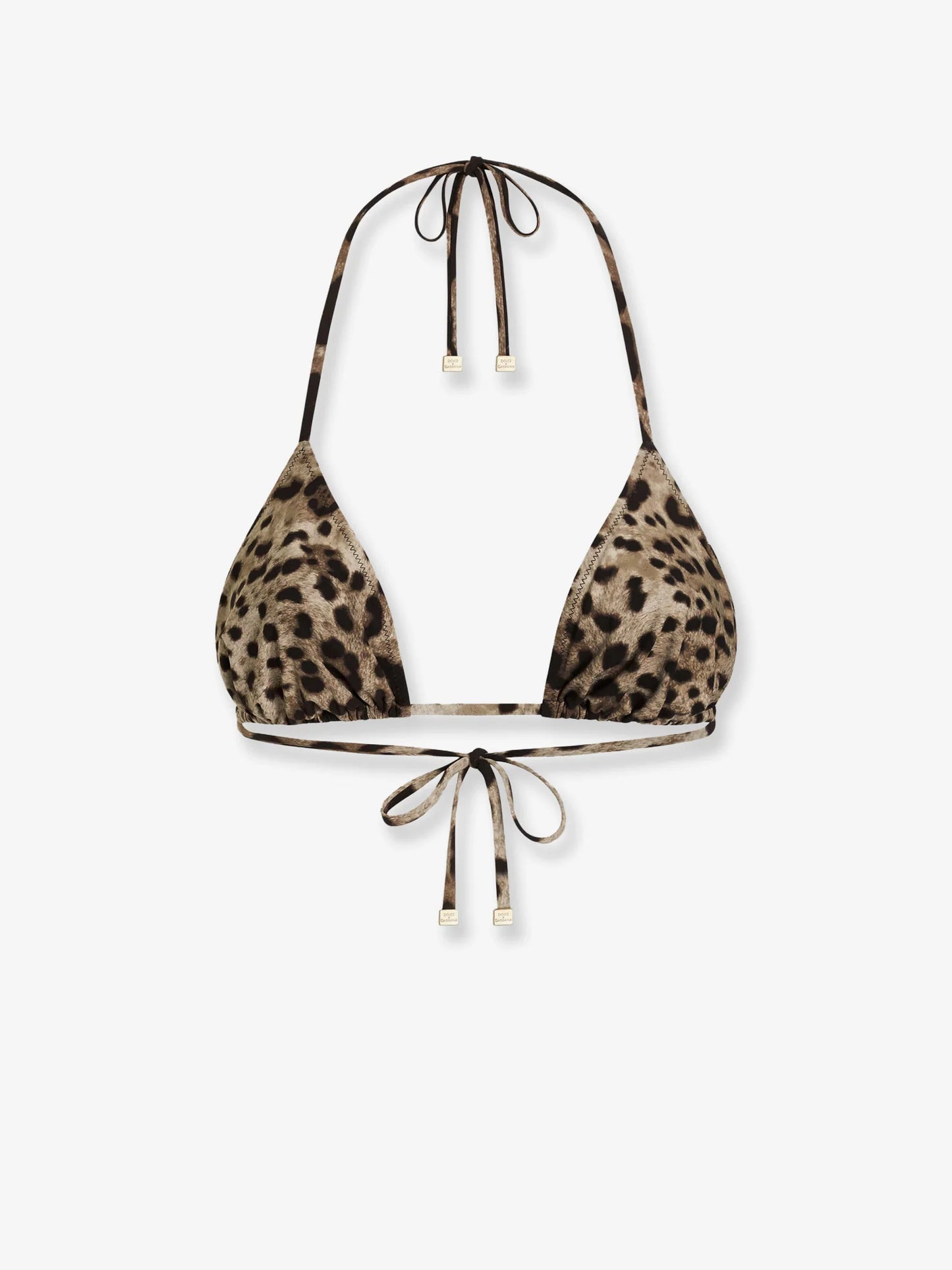 Dolce & Gabbana Bikini Top With Animal Print
