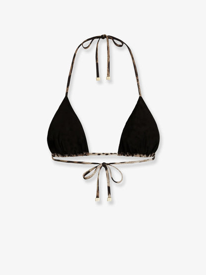 Dolce & Gabbana Bikini Top With Animal Print