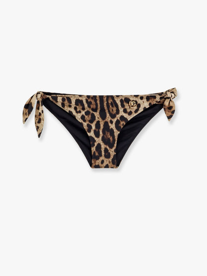 Dolce & Gabbana Bikini Slip With Animal Print
