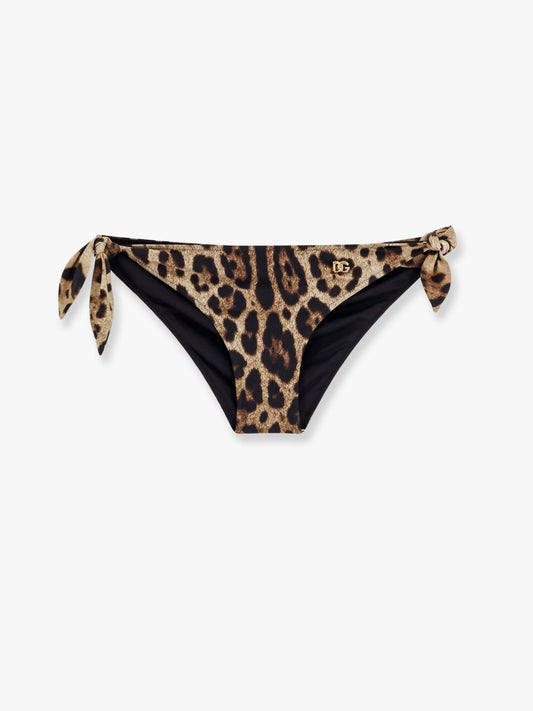 Dolce & Gabbana Bikini Slip With Animal Print