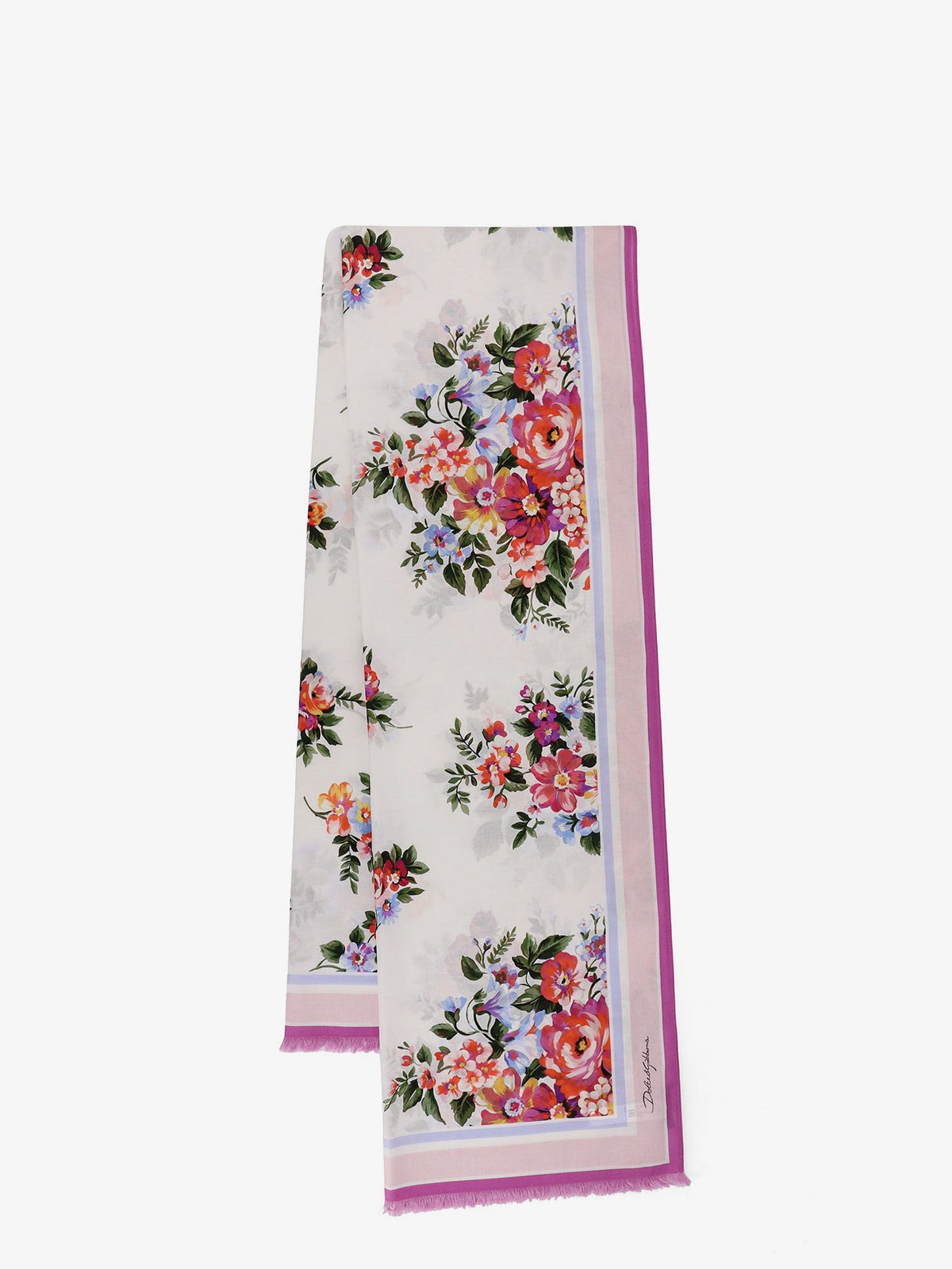 Dolce & Gabbana Cotton beach wrap with floral print - Mazzfioribdorosa