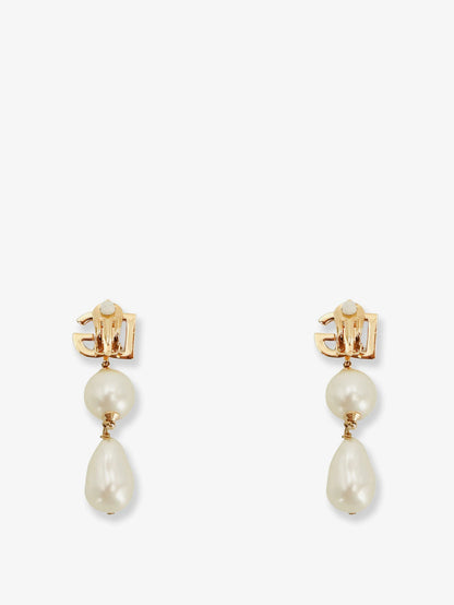 Dolce & Gabbana Brass Earrings With Dg Logo
