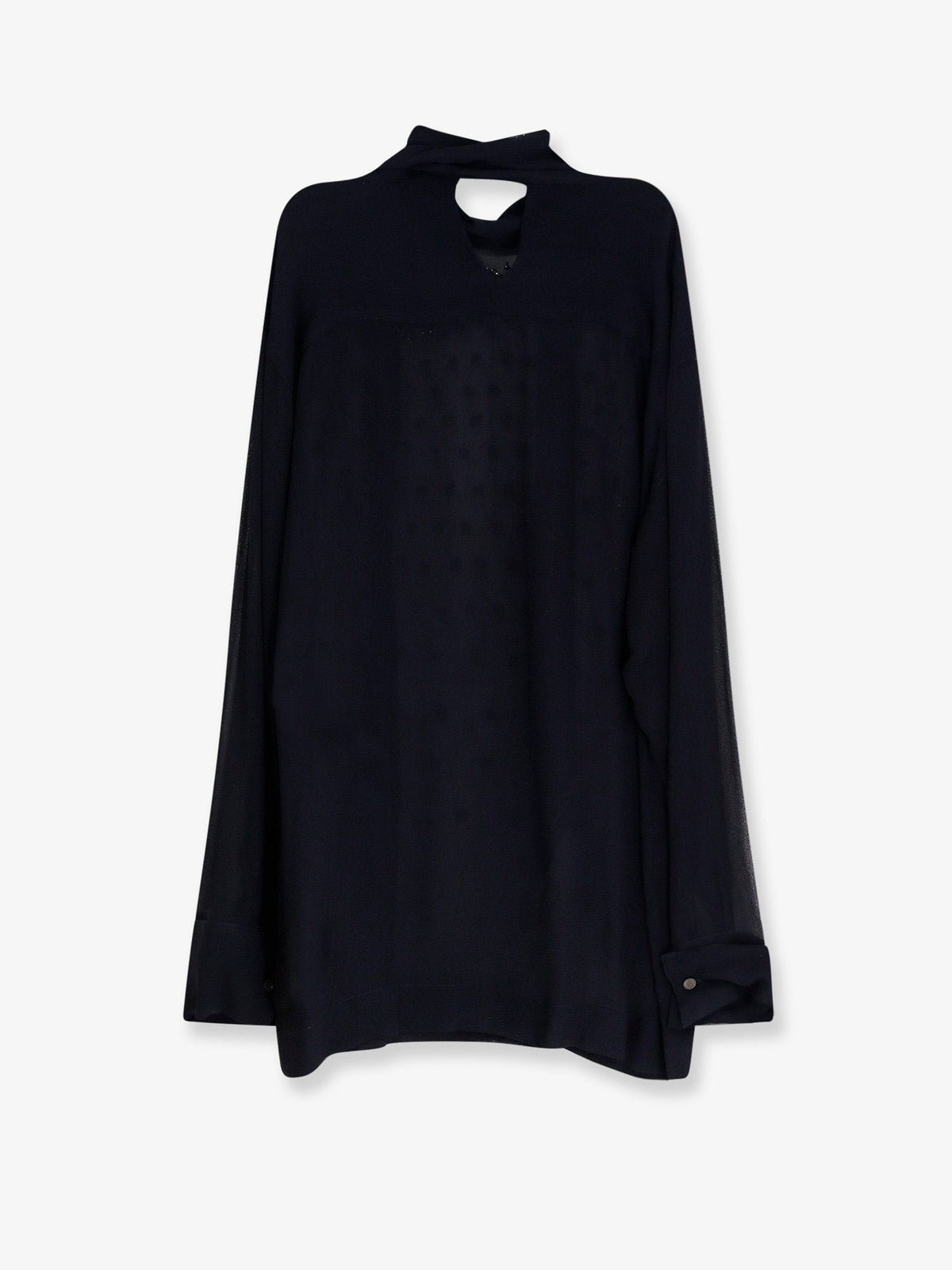 Dries Van Noten Viscose shirt with rhinestones - Navy