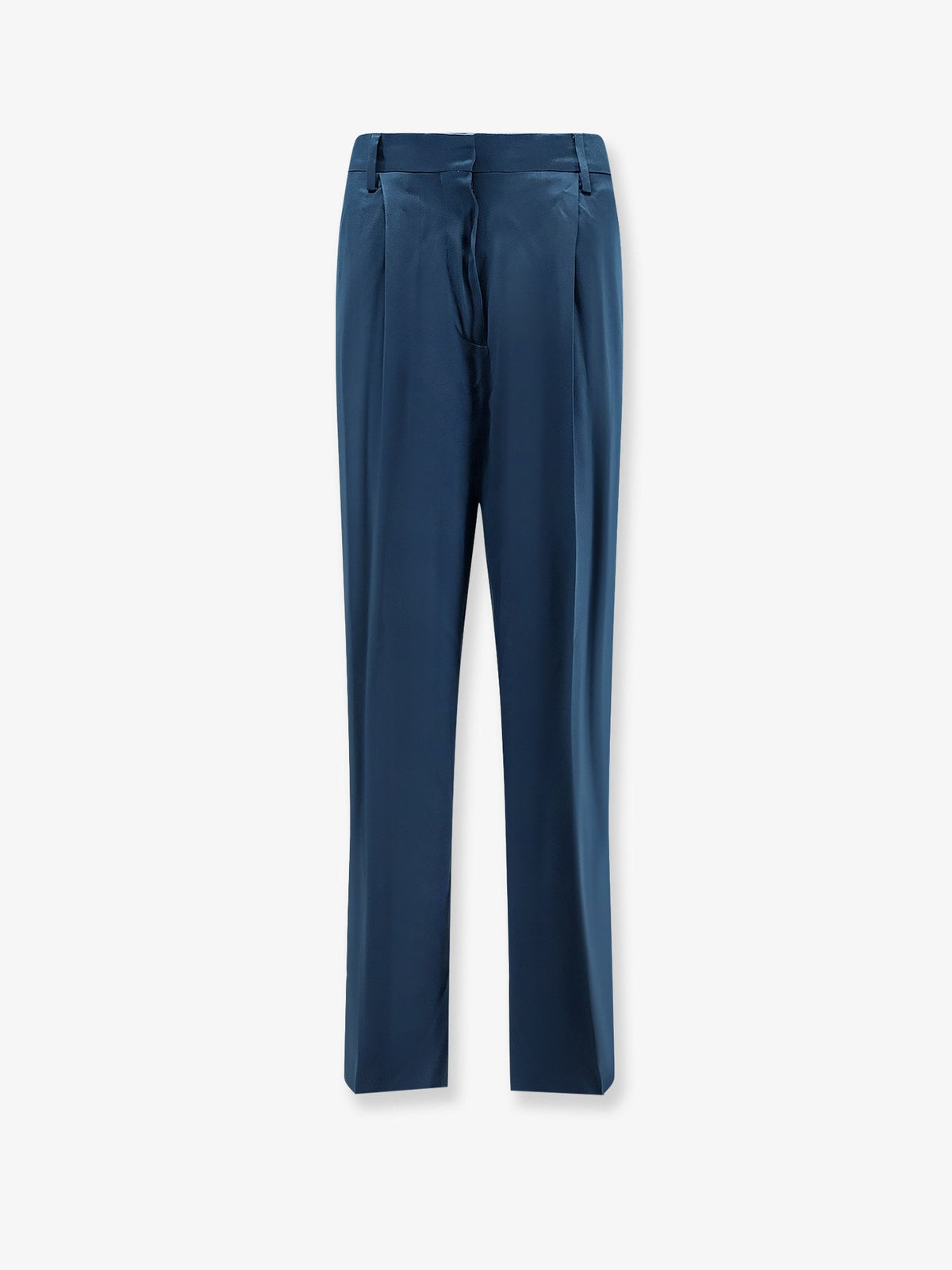 Dries Van Noten Portias satin trousers - Petrol