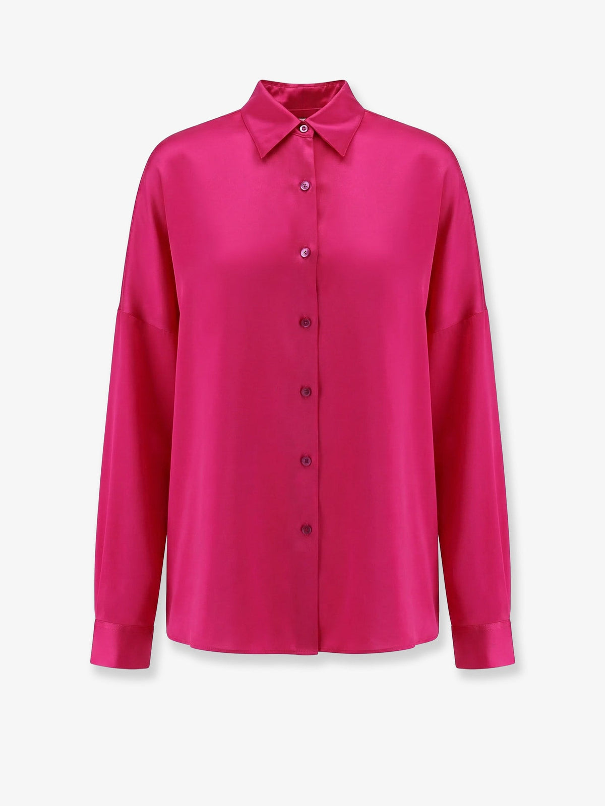 Dries Van Noten Casia silk shirt - Fuchsia