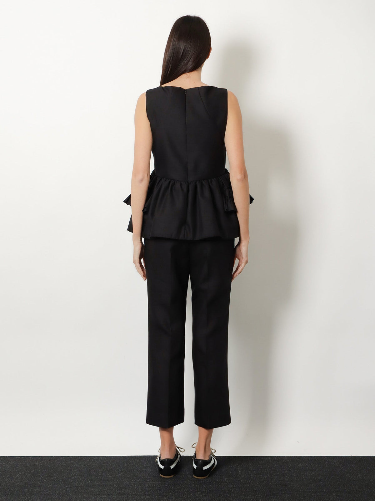 Dries Van Noten Casey wool and silk top - Black