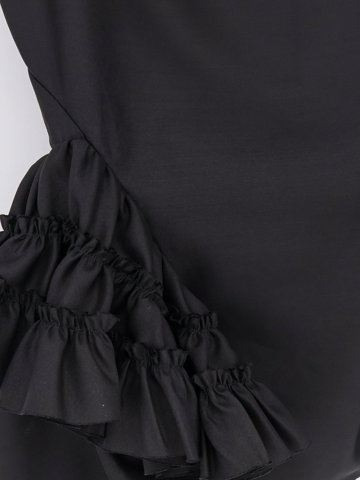 Dries Van Noten Casey wool and silk top - Black