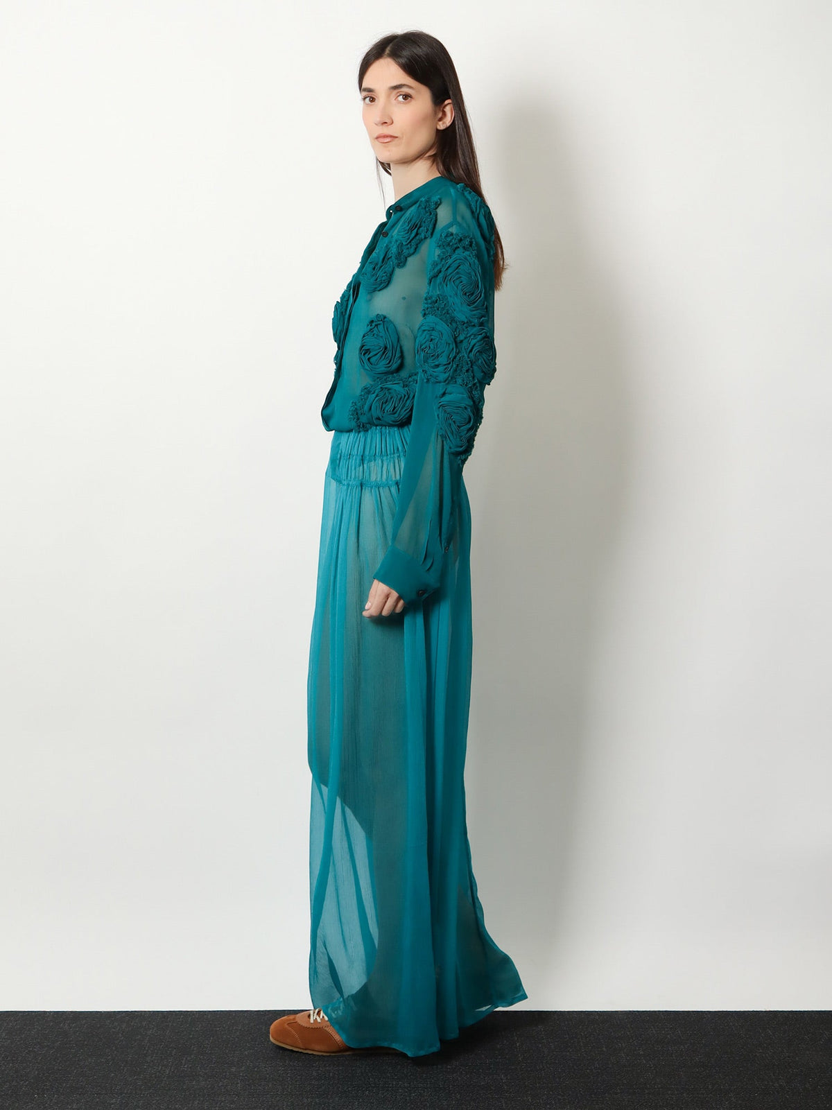 Dries Van Noten Chowsa viscose shirt - Petrol