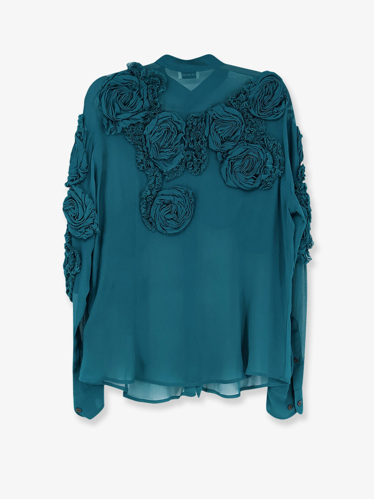Dries Van Noten Chowsa viscose shirt - Petrol