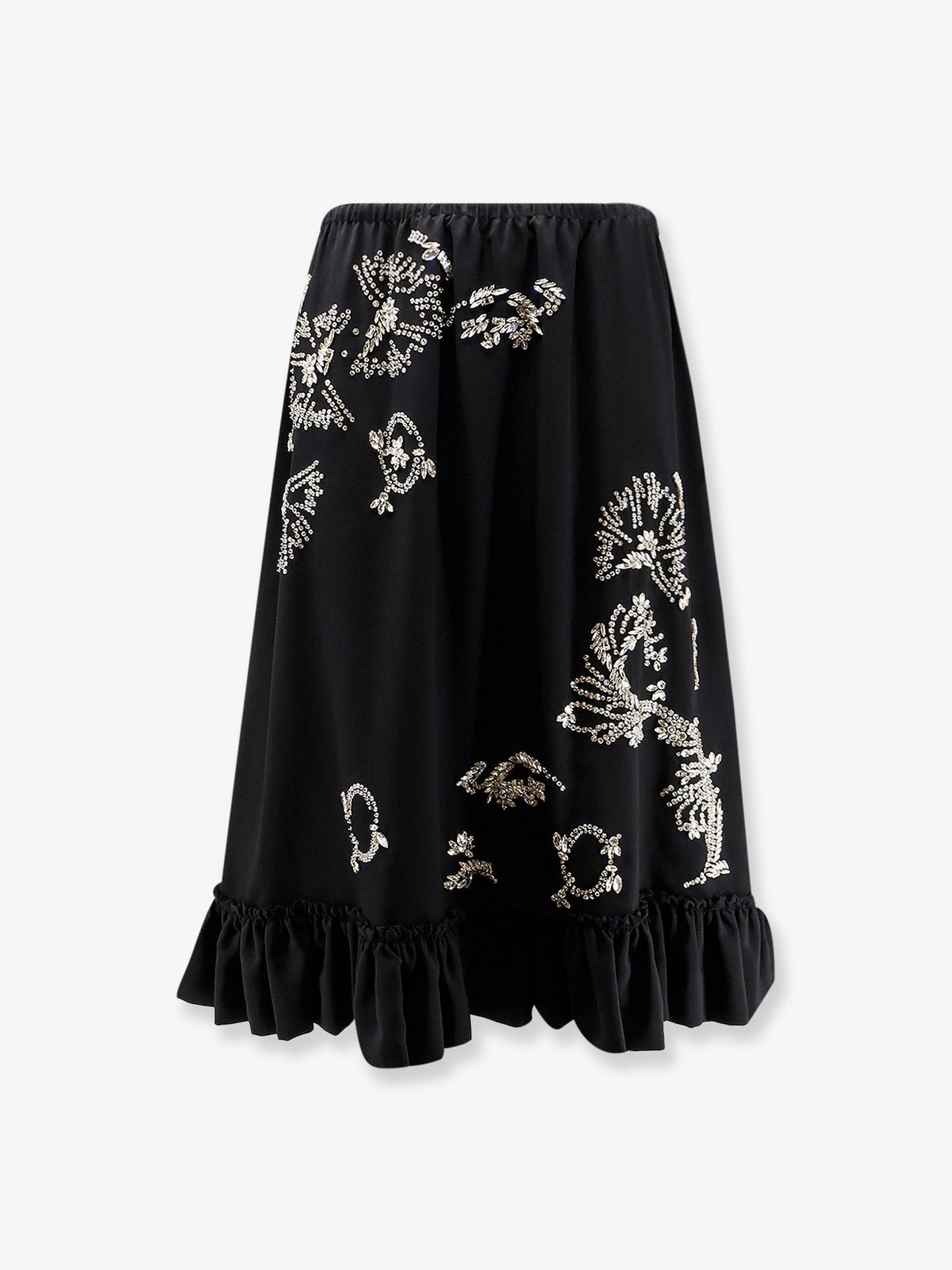 Dries Van Noten Samila skirt with rhinestones - Black