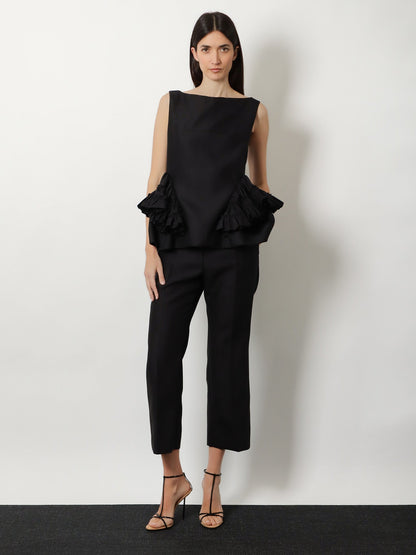 Dries Van Noten Paloma wool and silk trousers - Black