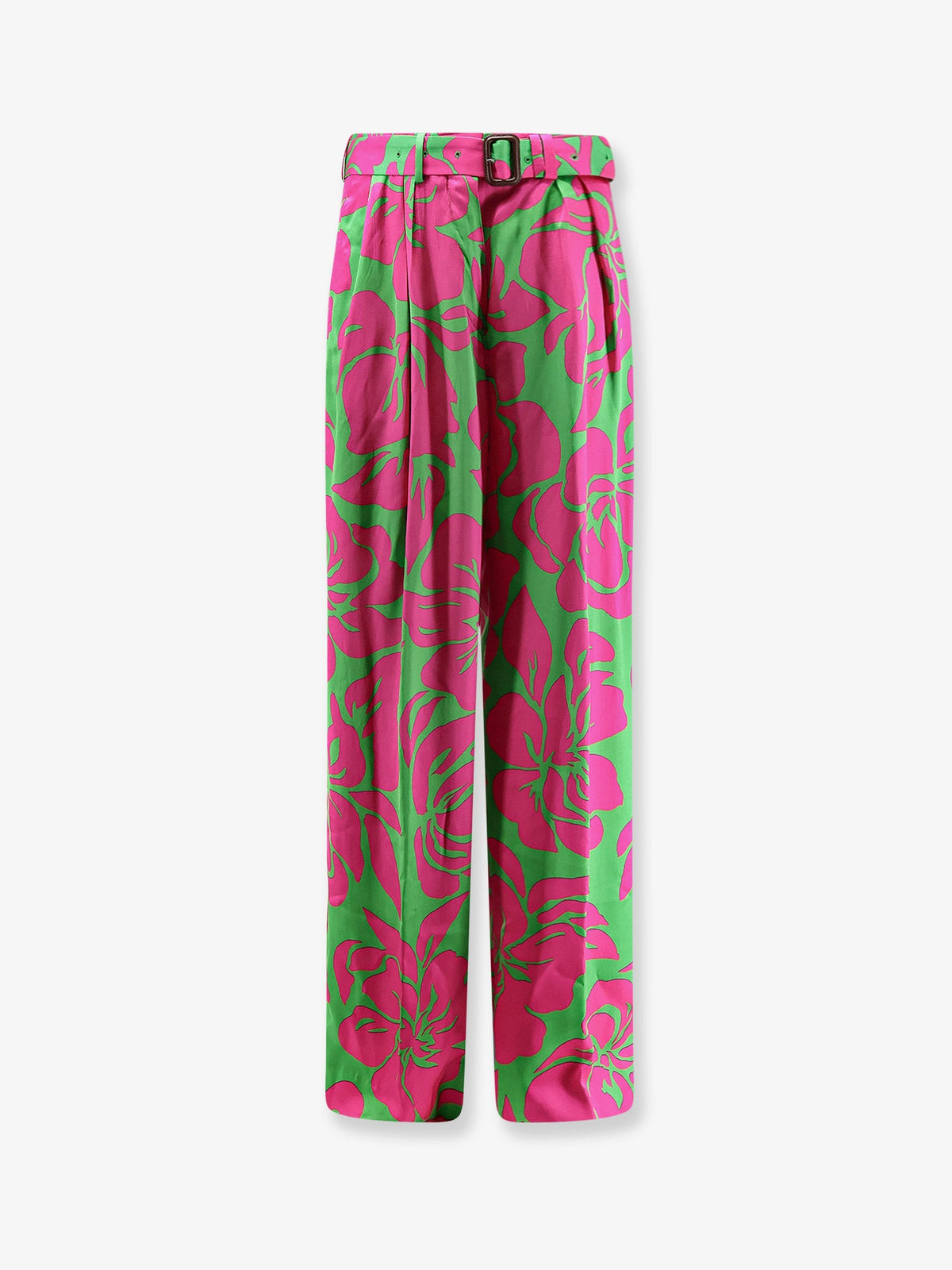 Dries Van Noten Peaches Bis viscose trousers - Green