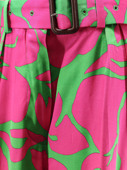Dries Van Noten Peaches Bis viscose trousers - Green