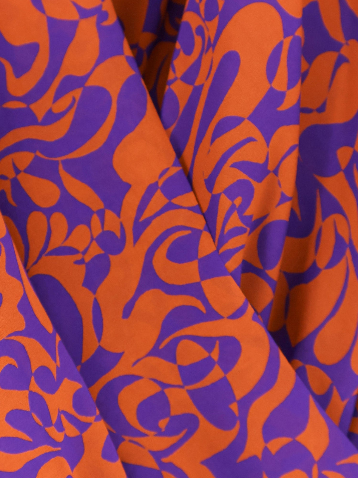 Dries Van Noten Camiel cotton shirt with multicolor print - Orange