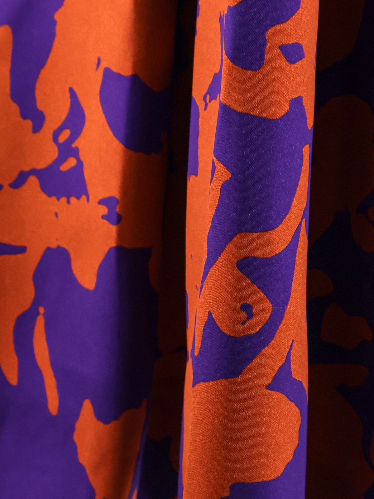 Dries Van Noten Soni skirt in printed viscose - Orange