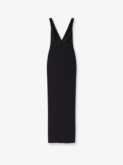 Elisabetta Franchi Red Carpet long dress - Nero