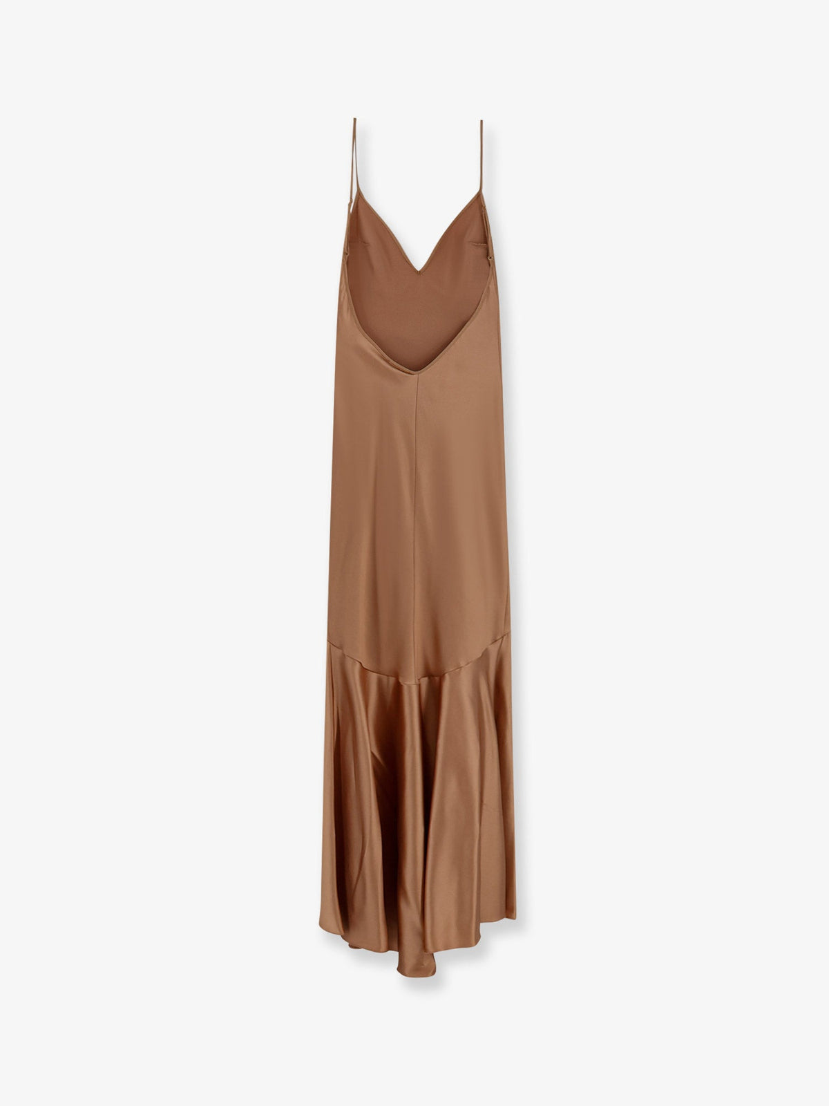 Elisabetta Franchi Daily satin long dress - Suede