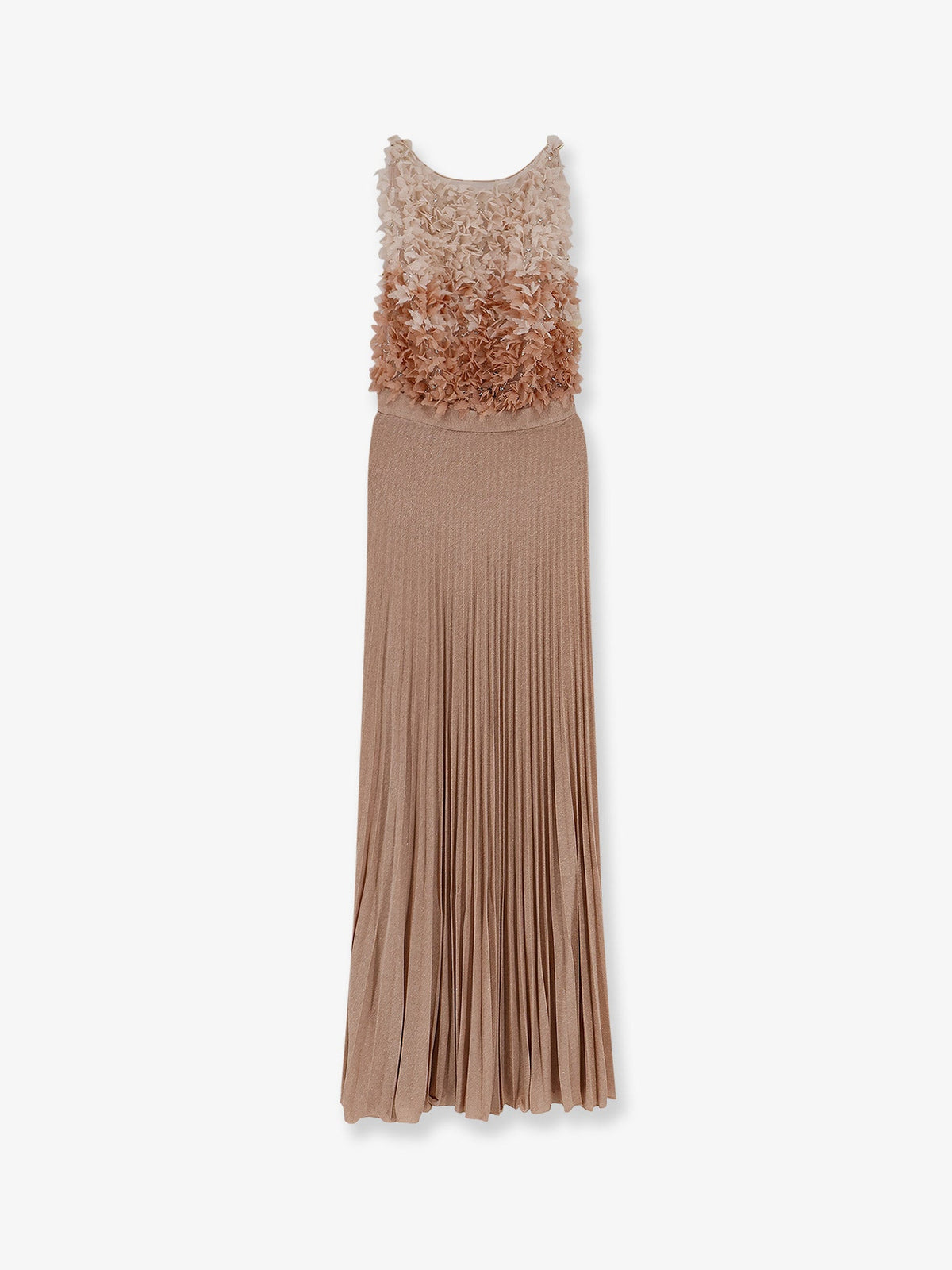 Elisabetta Franchi Red Carpet long dress - Carne/Burro