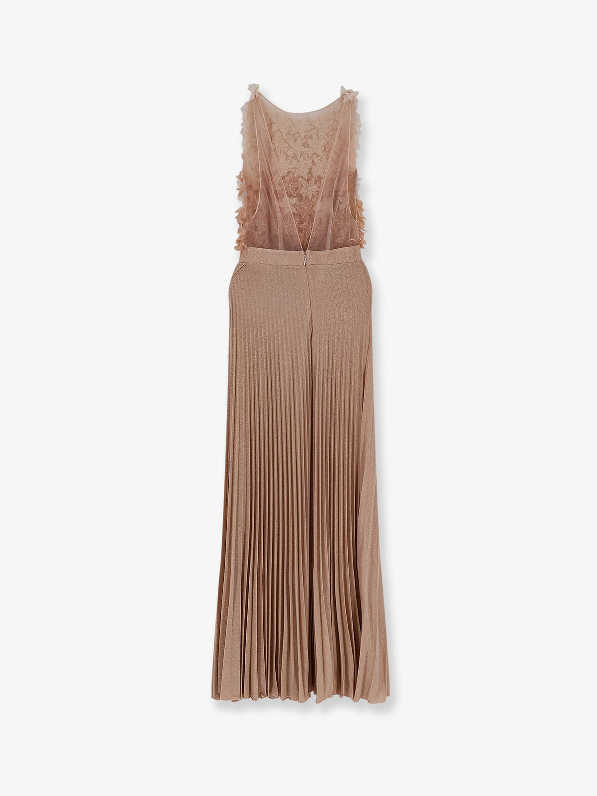 Elisabetta Franchi Red Carpet long dress - Carne/Burro