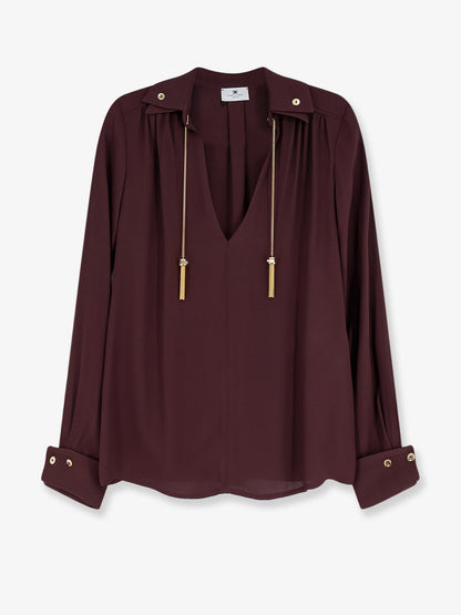 Elisabetta Franchi Viscose shirt - Cacao