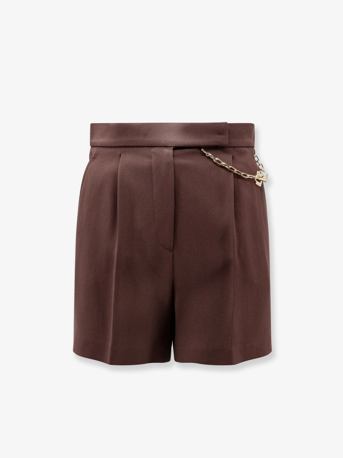 Elisabetta Franchi Stretch viscose shorts - Cacao