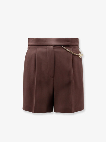 Elisabetta Franchi Stretch viscose shorts - Cacao