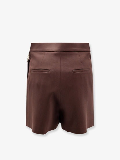 Elisabetta Franchi Stretch viscose shorts - Cacao