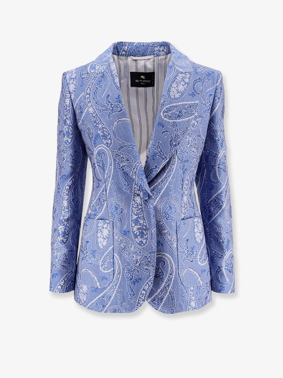 Etro Silk blend single-breasted blazer - Multicolore