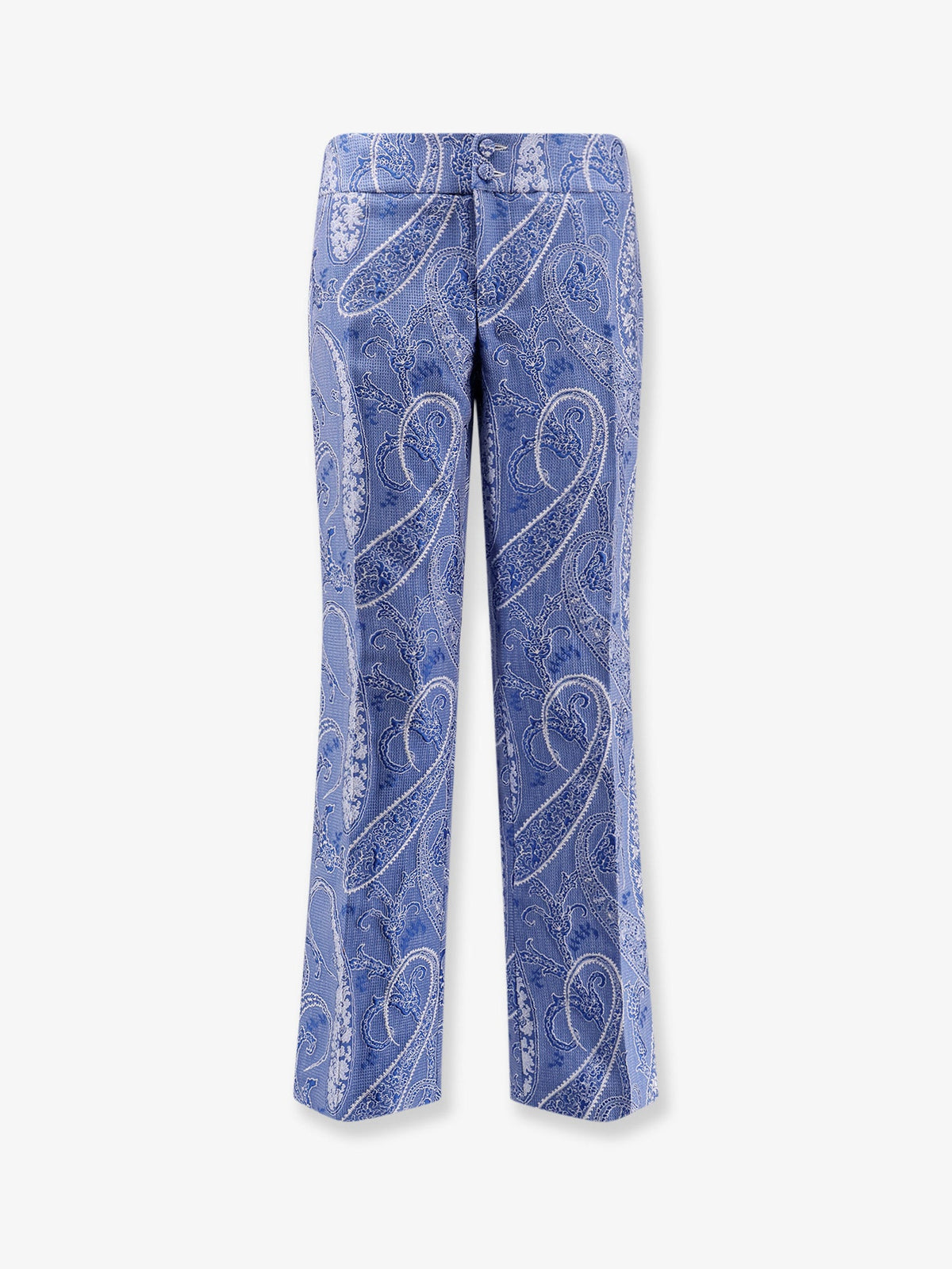 Etro Trousers with iconic print - Blu