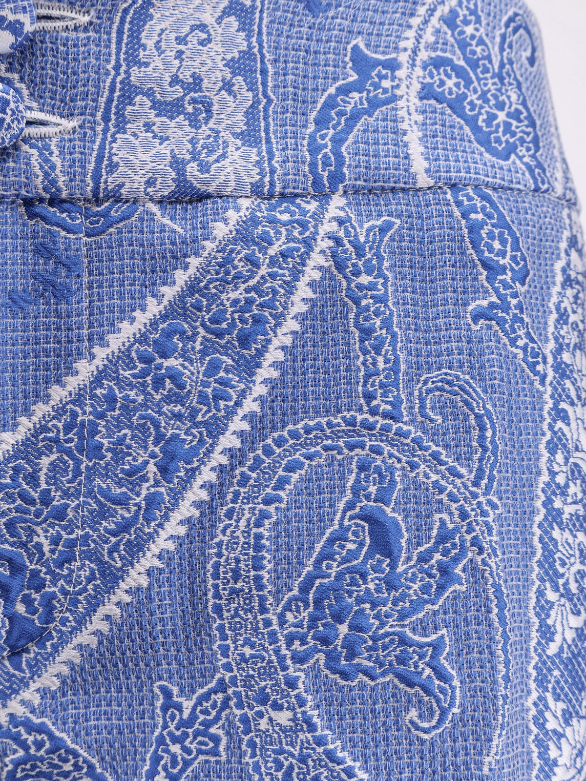 Etro Trousers with iconic print - Blu