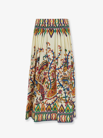 Etro Multicolor cotton skirt - Multicolore