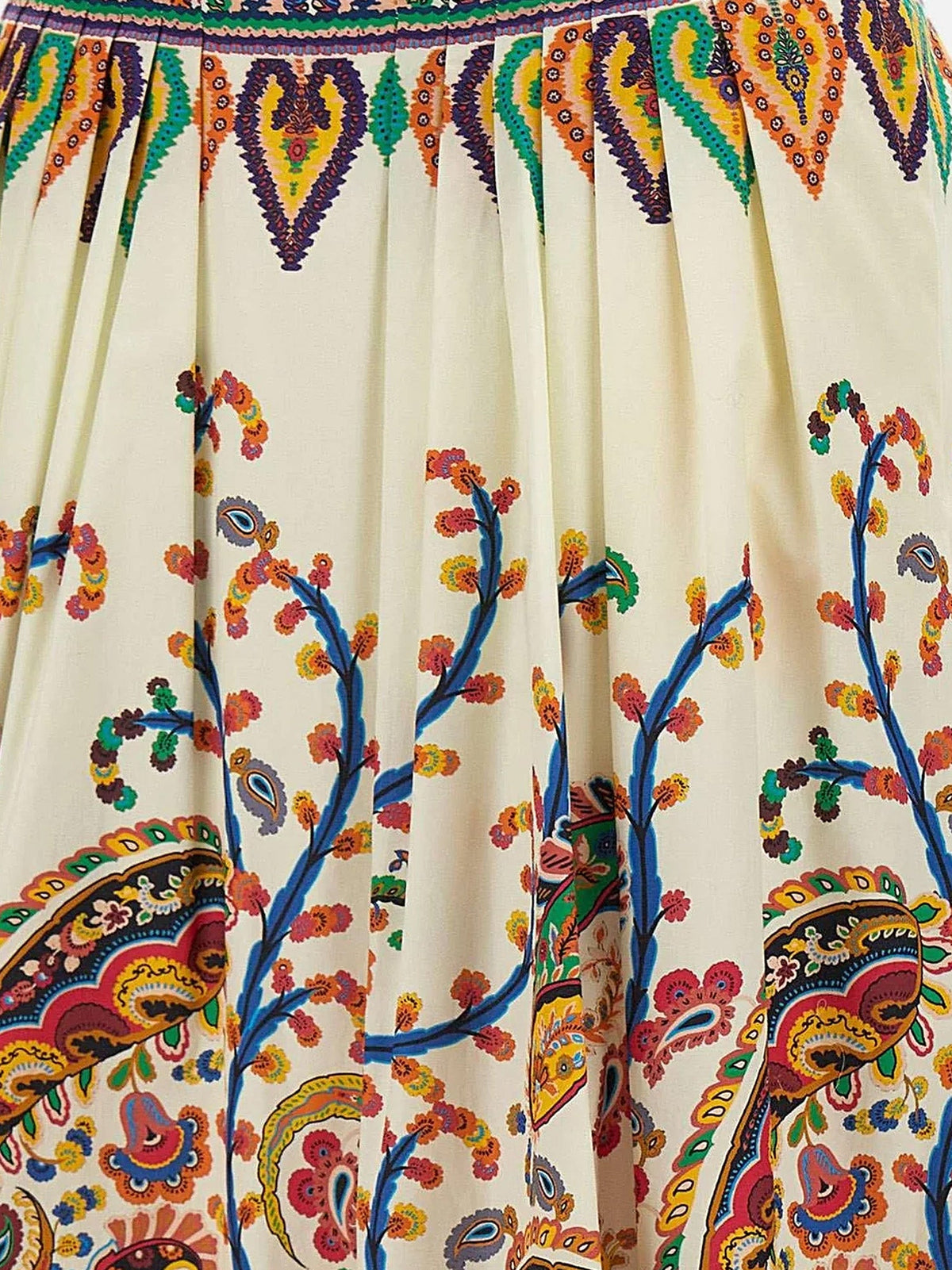 Etro Multicolor cotton skirt - Multicolore