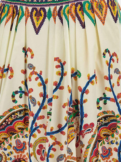 Etro Multicolor cotton skirt - Multicolore