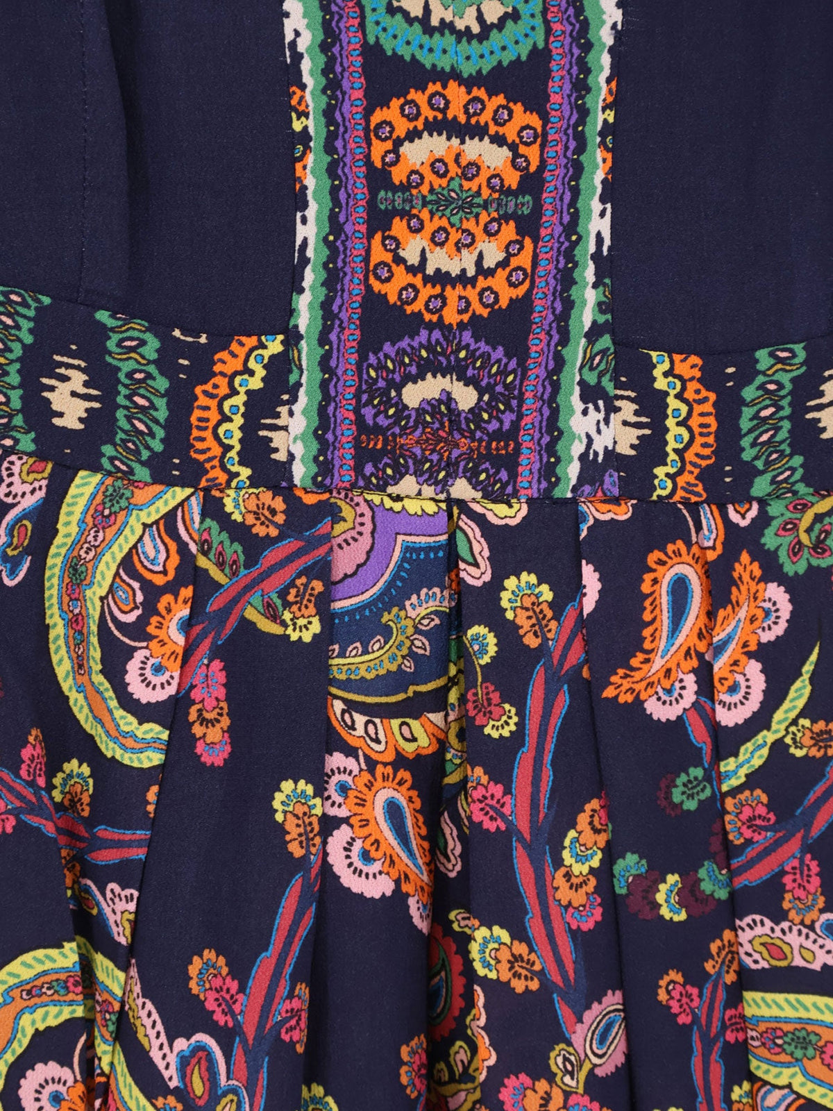 Etro Multicolor viscose long dress - Multicolore