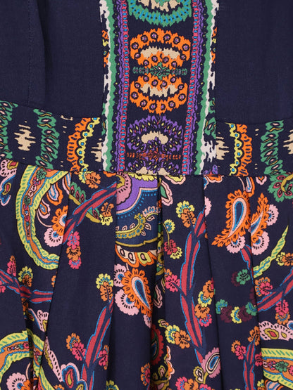 Etro Multicolor viscose long dress - Multicolore